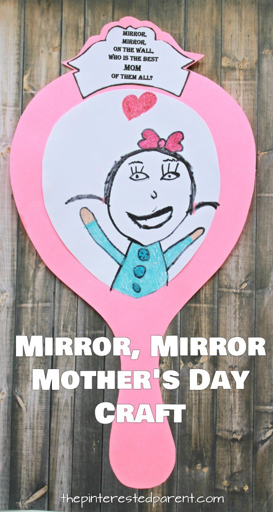 Free printable templates. Mirror, mirror on the wall, who's the best mom of them all. Mother's Day craft and gift idea for kids to make. Available for grandma and custom.