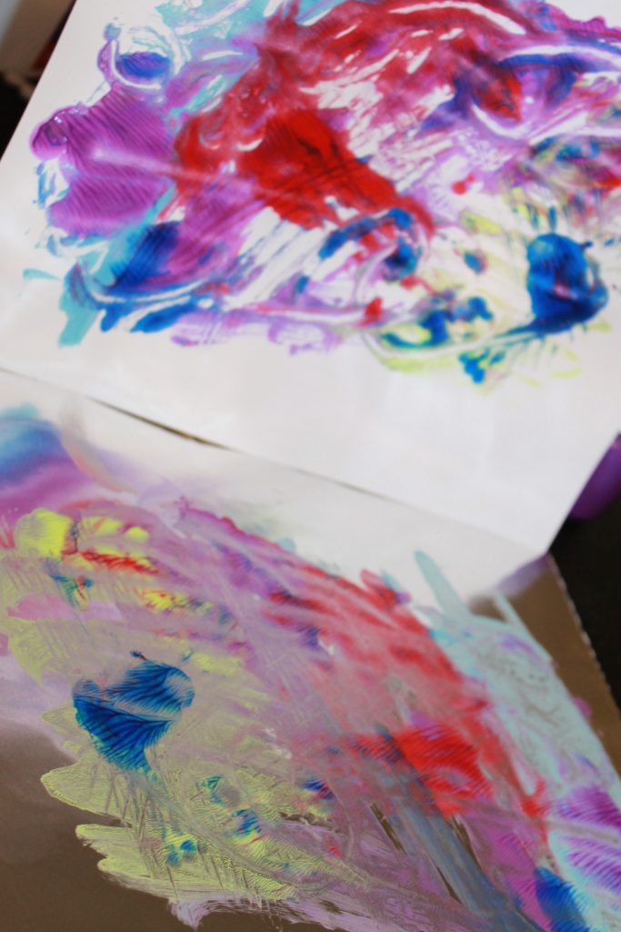 Tin Foil Printing - easy process art and paint print project for kids, toddlers and preschoolers