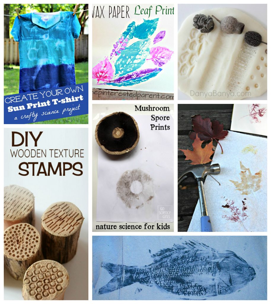 40 printmaking and stamping ideas for kids. Kids process art and painting. Nature, recyclables and other materials