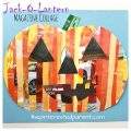 Jack-o-lantern magazine collage with two different printable pumpkin templates. Fall and Halloween arts and crafts for kids