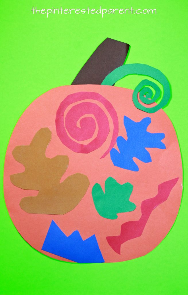 Matisse Inspired Pumpkin Craft. See all of our artist inspired pumpkin ideas. Fall and Halloween crafts for kids.