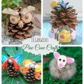 18 Gorgeous pine cone crafts. Nature arts and crafts for kids.