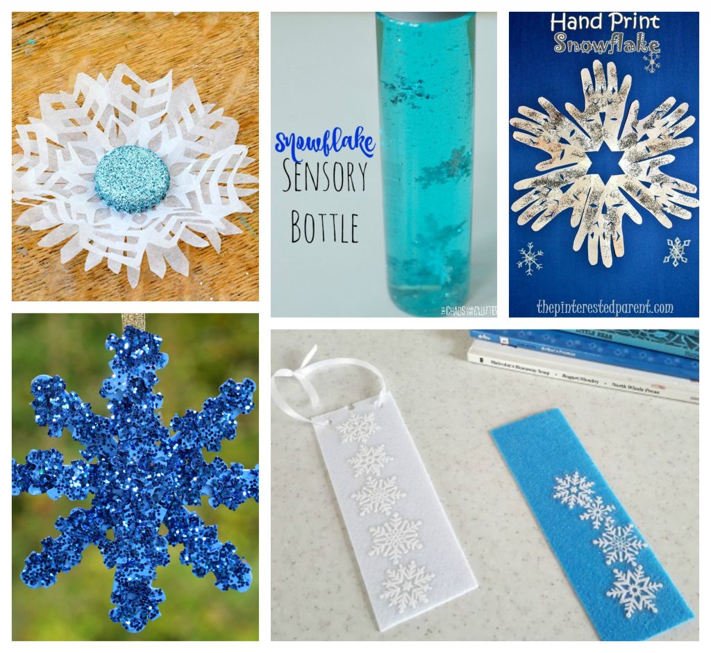 25 snowflake arts and crafts ideas. Winter & Christmas arts and crafts projects for kids.