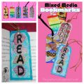 Mixed Media Bookmarks for kids sponsored by Reading Eggs. Arts and crafts for young readers and book lovers.