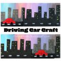 Watch your car go!! Driving car craft. Craft in motion. Kids's arts and crafts.