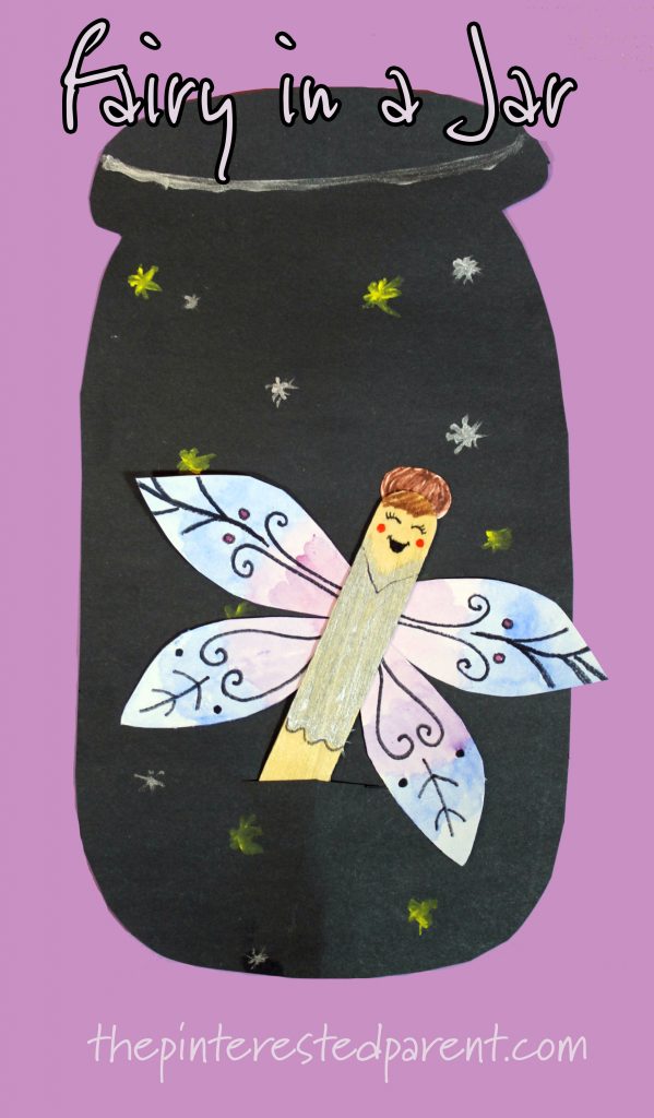 flying fairy in a jar craft - magical arts and crafts for kids. #interactive #fantasy #mythical