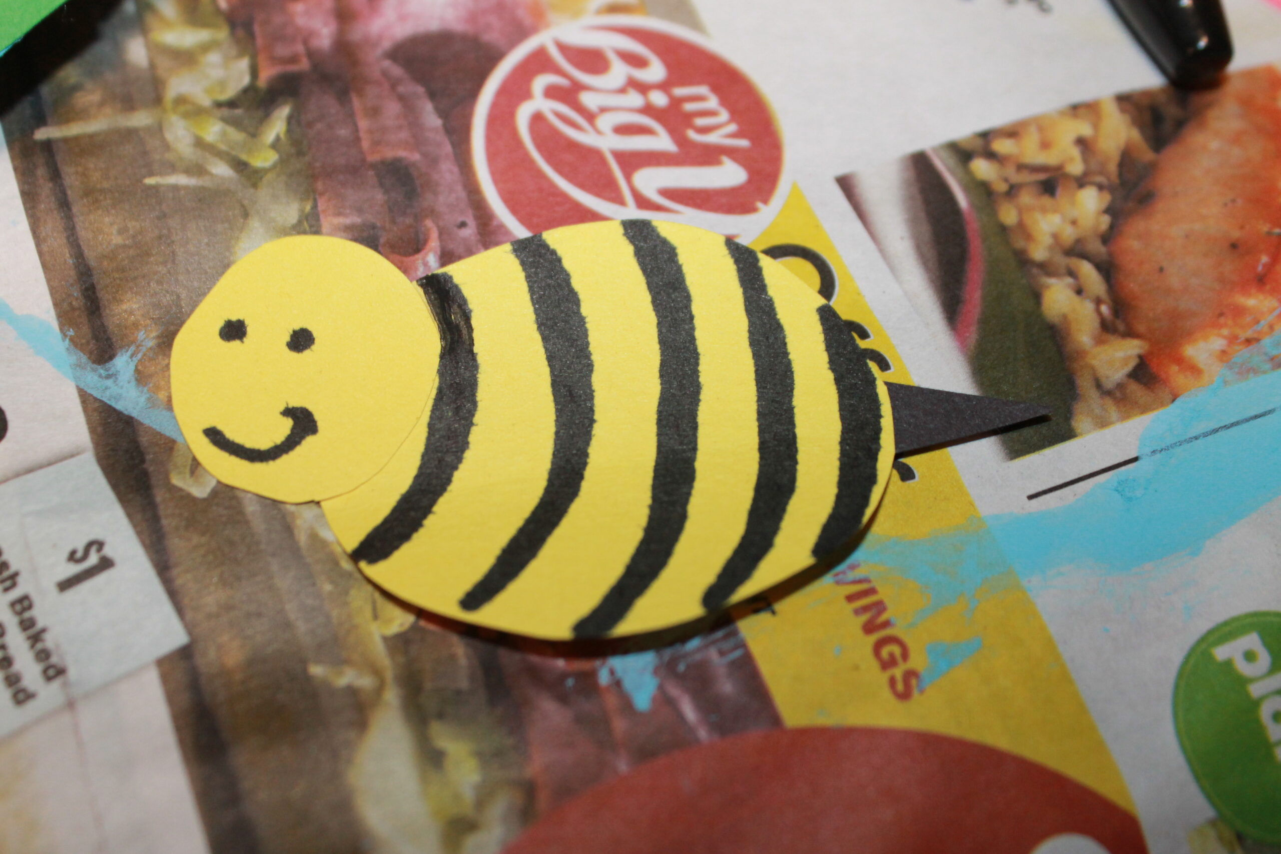 Paper Plate Bumble Bee – The Pinterested Parent